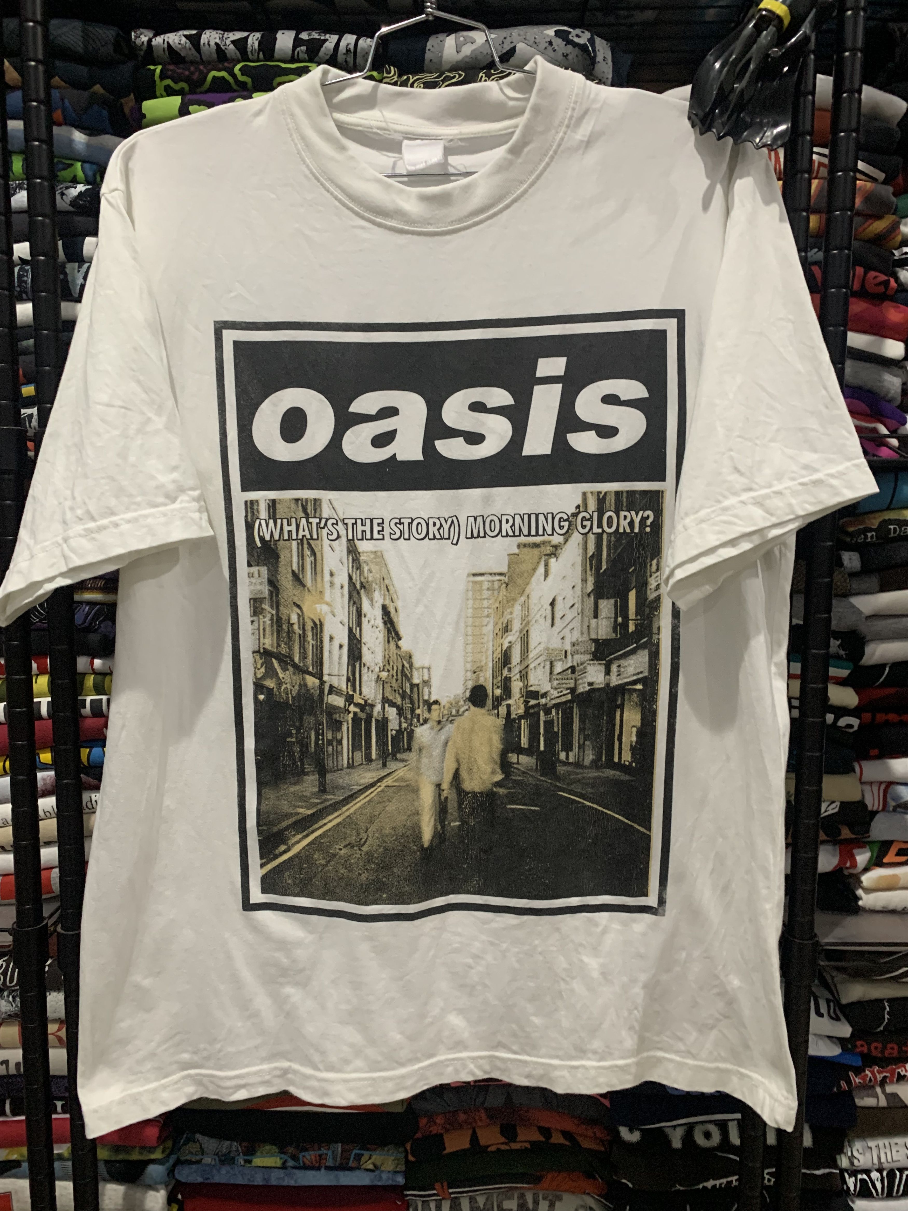Vintage Oasis What The Story Morning Glory T-Shirts, Hoodie, Sweatshirt | FlexRushtees.com