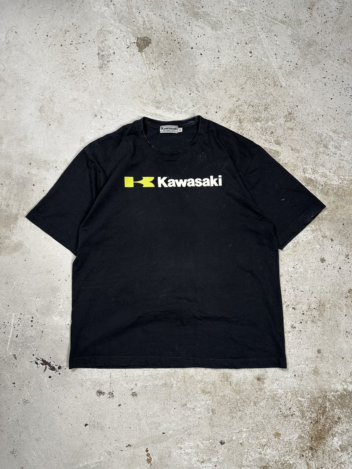 Other Vintage Y2k Kawasaki Black Big Logo Racing Tee Hoodie, Sweatshirt | FlexRushtees.com