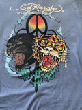 Vintage Y2k Ed Hardy Tiger Graphic Tee Size Xxl Hoodie, Sweatshirt | FlexRushtees.com