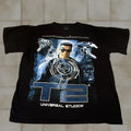 Vintage 90s T2 Terminator 2 Battle Across Time Universal Studios T Shirt Medium Black Graphi
