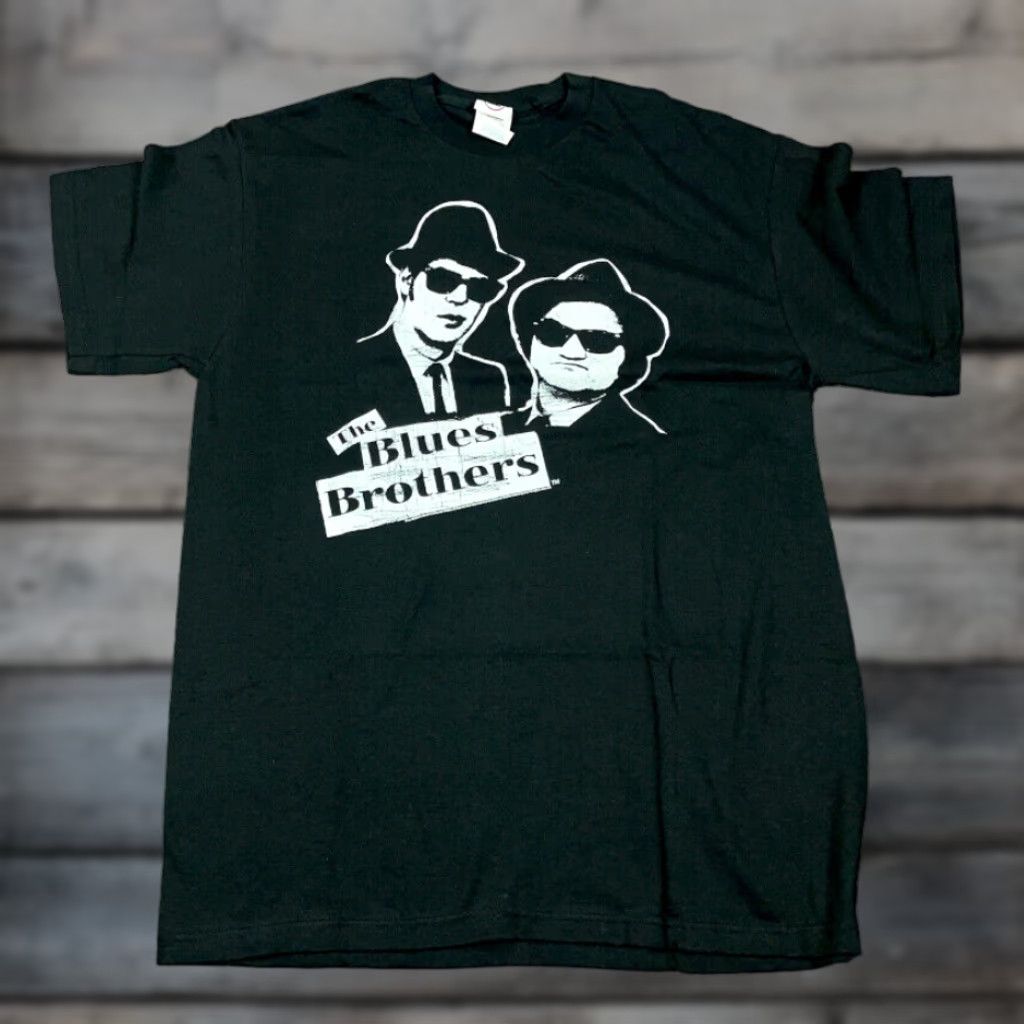 Delta Vintage Blues Brothers T Shirt Delta Black Short Sleeve Crew Neck Adult Large 80s Movie Retro Hoodie, Sweatshirt