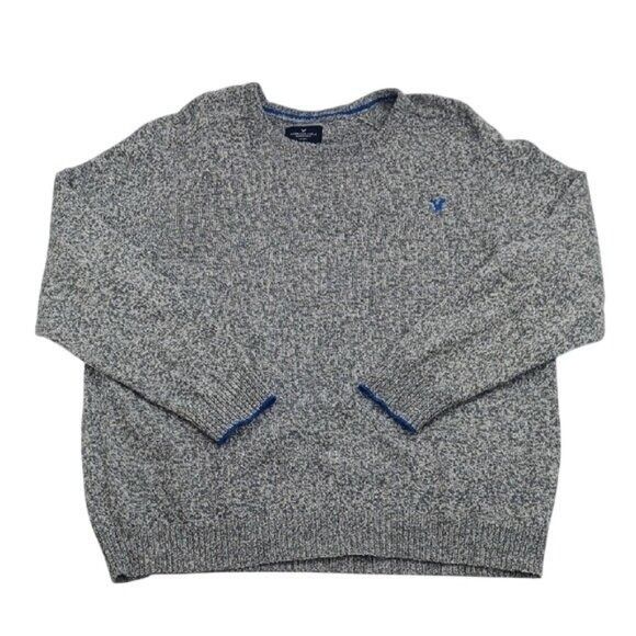 Eagle Outfitters American Eagle Sweater Gray Crewneck Wool Blend 2xl