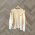 Vintage Billabong Mens Yellow Long Sleeve Pullover Tiger Graphic Sweatshirt Xl