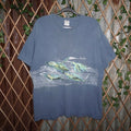 Gildan Xl Vintage Y2k Sea Life Aquatic 2000s Wraparound T Shirt