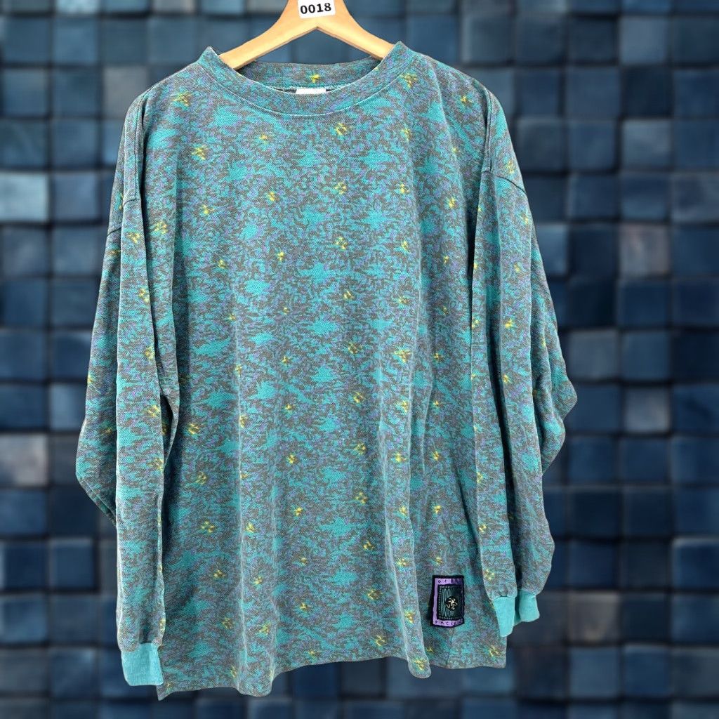 Pacific Vintage Ocean Pacific T Shirt Mens M Multicolor 80s 90s Wild Geometric Pattern Oversiz