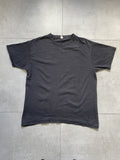 Vintage 90s Fotl Heavy Black Washed Blank Basic Boxy Tee Hoodie, Sweatshirt | FlexRushtees.com