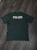 Vetements Aw21 Polizei Oversized Tshirt Forest Green Hoodie, Sweatshirt | FlexRushtees.com