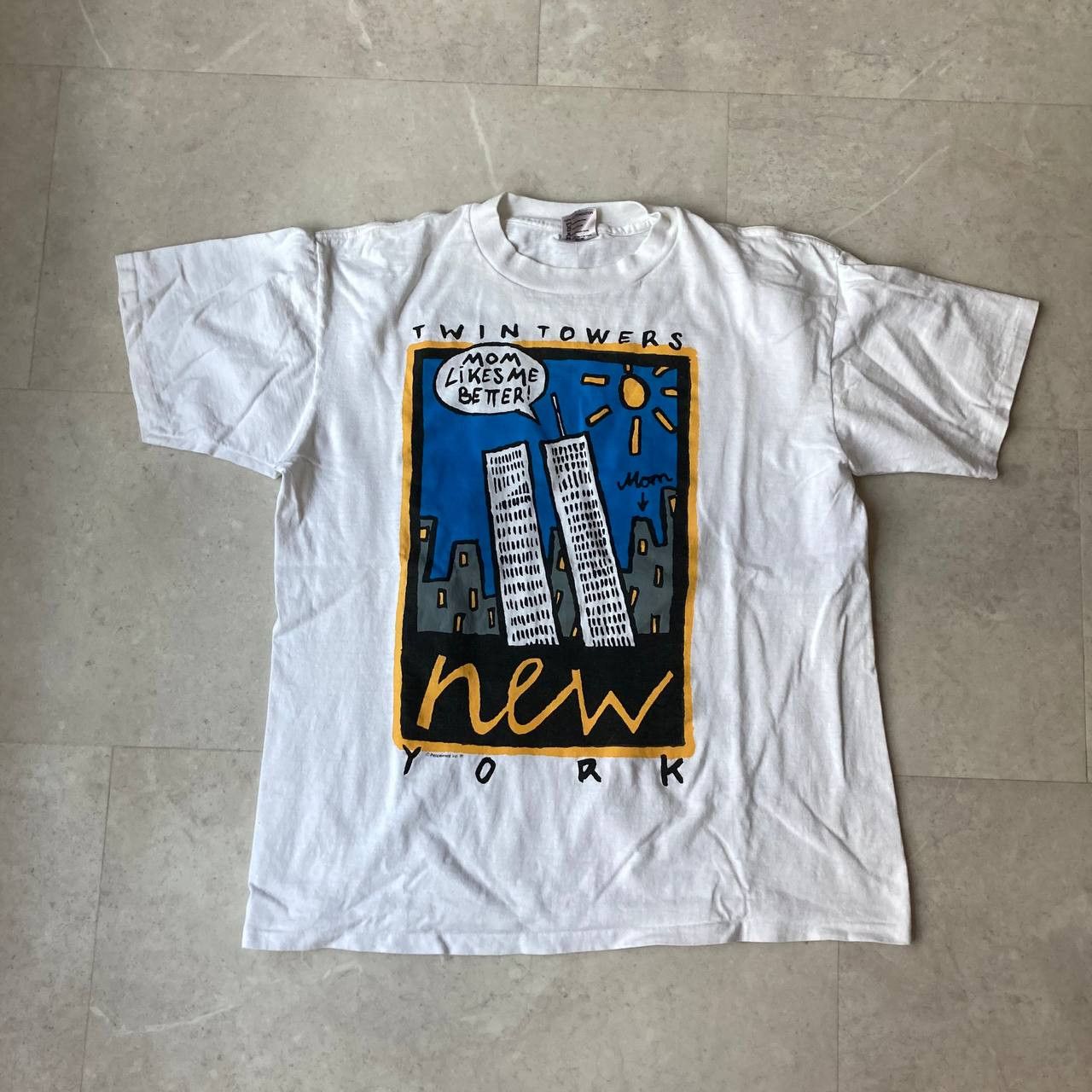 Arts Science Vintage 90s New York City Twin Towers Art Tee Hoodie, Sweatshirt | FlexRushtees.com
