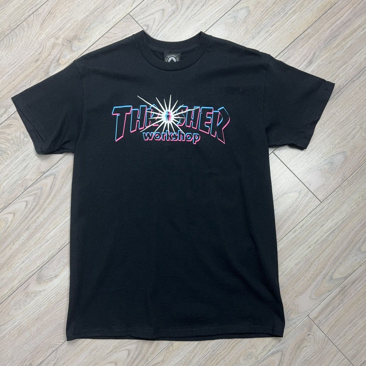 Crazy Thrasher X Alien Workshop 3d Big Logo Skater T Shirt