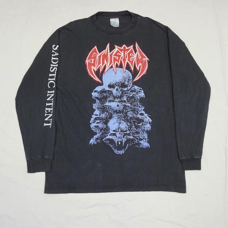 Vintage 90 S Sinister Diabolical Summoning L S Shirt