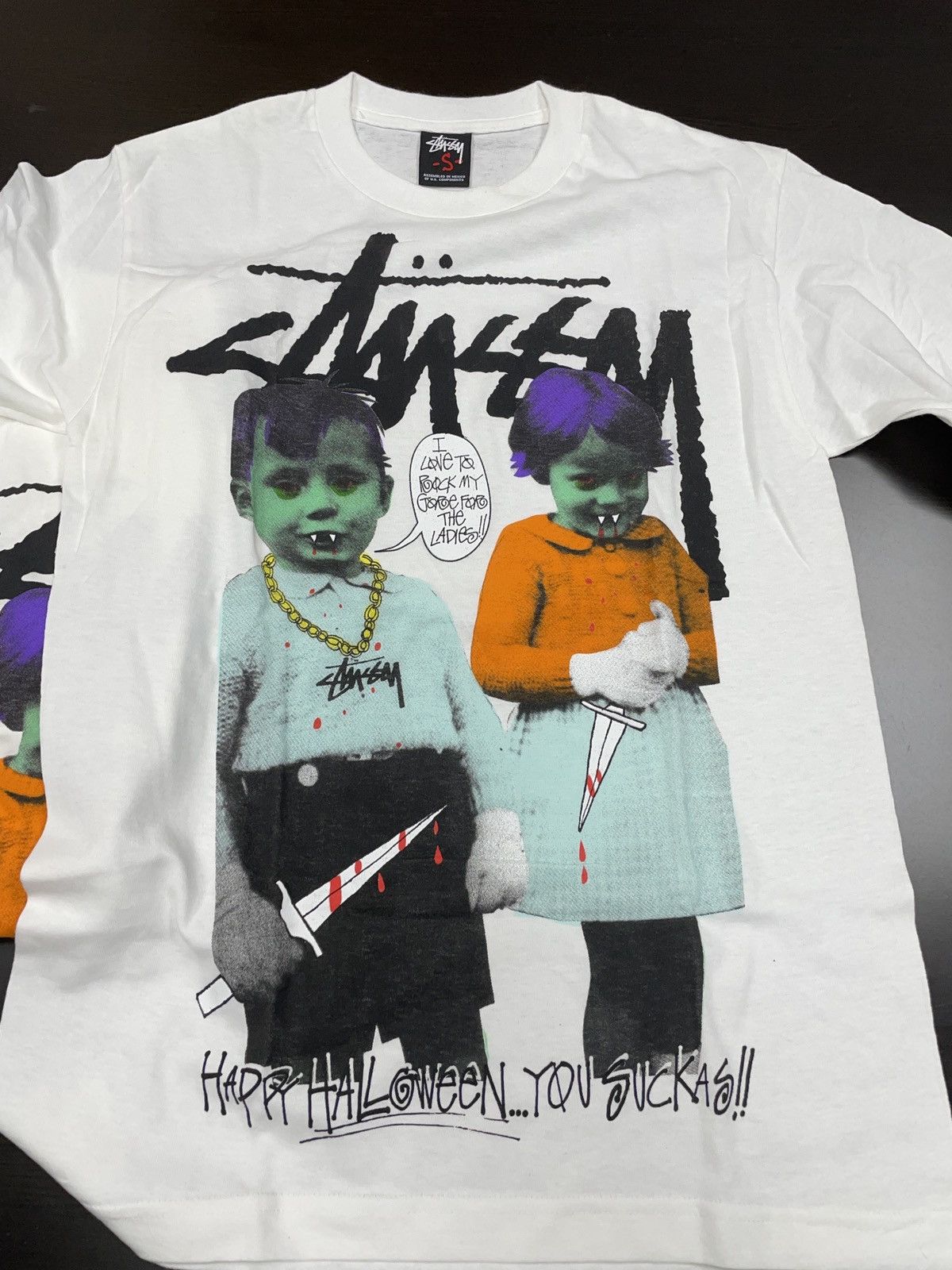 S Stussy Halloween Rare Vintage Tee T Shirt Hoodie, Sweatshirt | FlexRushtees.com