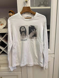Lang Helmut Lang Artist Series White Longsleeve Tee Dmc Hoodie, Sweatshirt | FlexRushtees.com