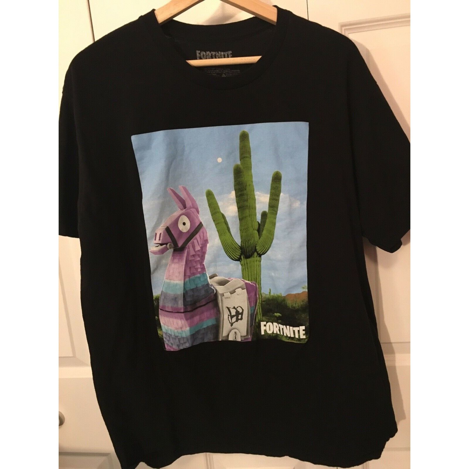 Other Fortnite Cactus Donkey Men S Short Sleeve T Shirt Sz Xl Blac