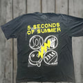 Vintage No Actually 5 Seconds Of Summer T Shirt Black 3xl Short Sleeve Crew Neck Adult Shirt Hoodie, Sweatshirt