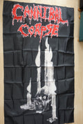 Band Tees Cannibal Corpse Hammer Smashed Face Big Flag Death Metal Hoodie, Sweatshirt | FlexRushtees.com