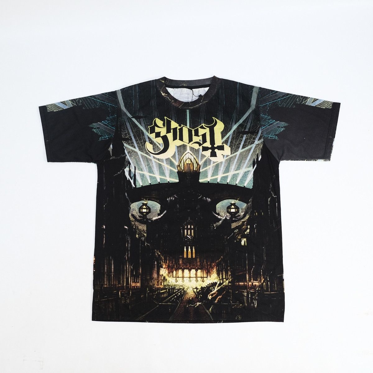Vintage Ghost Satan Chruch Aop Graphi Modern Bootleg Tee Hoodie, Sweatshirt | FlexRushtees.com