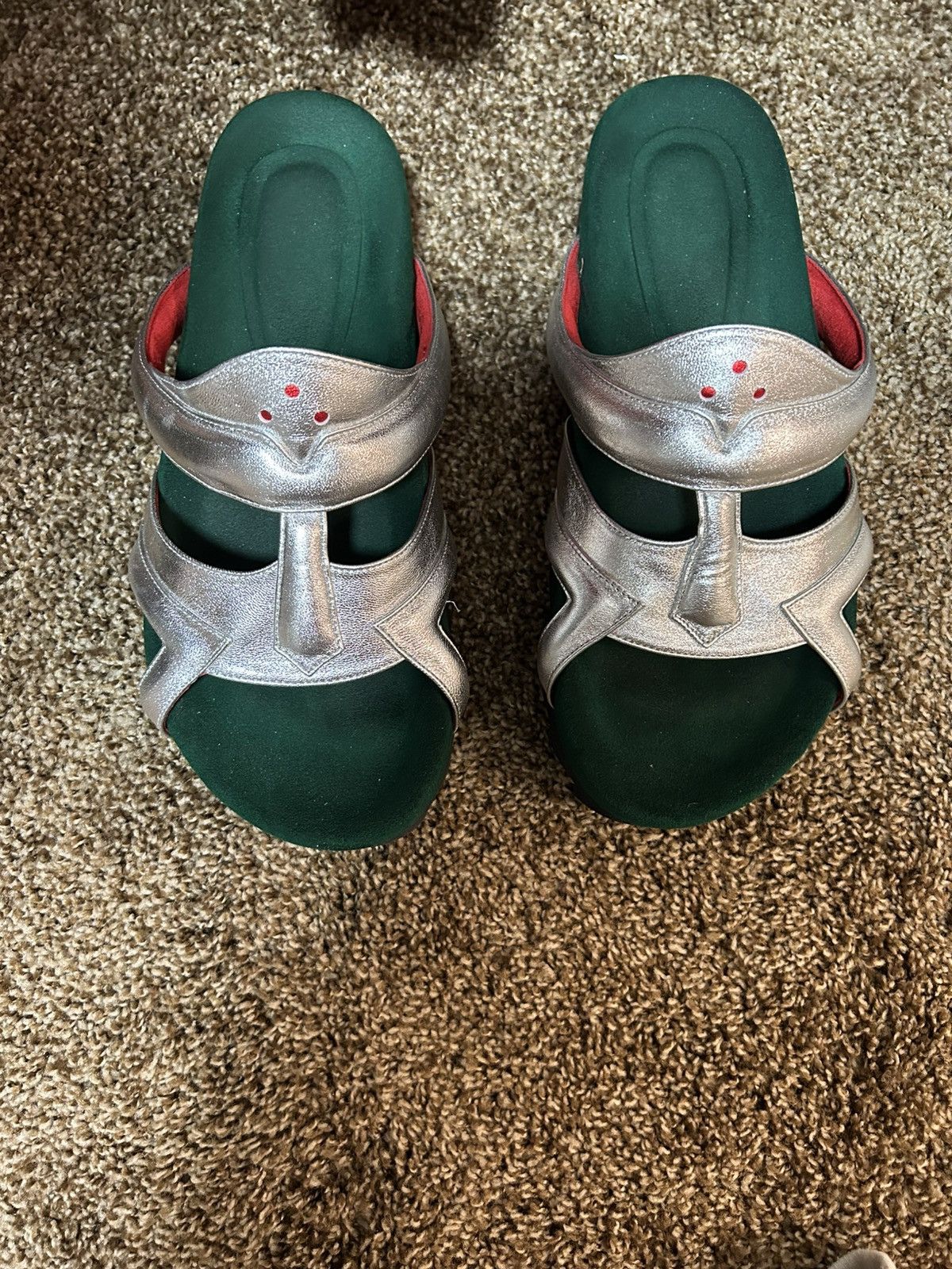 Japanese Brand Paradox Mf Doom Metallic Mask Sandals Super Rare Blohm