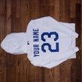 White Off White X Mlb Los Angeles Dodgers Hoodie