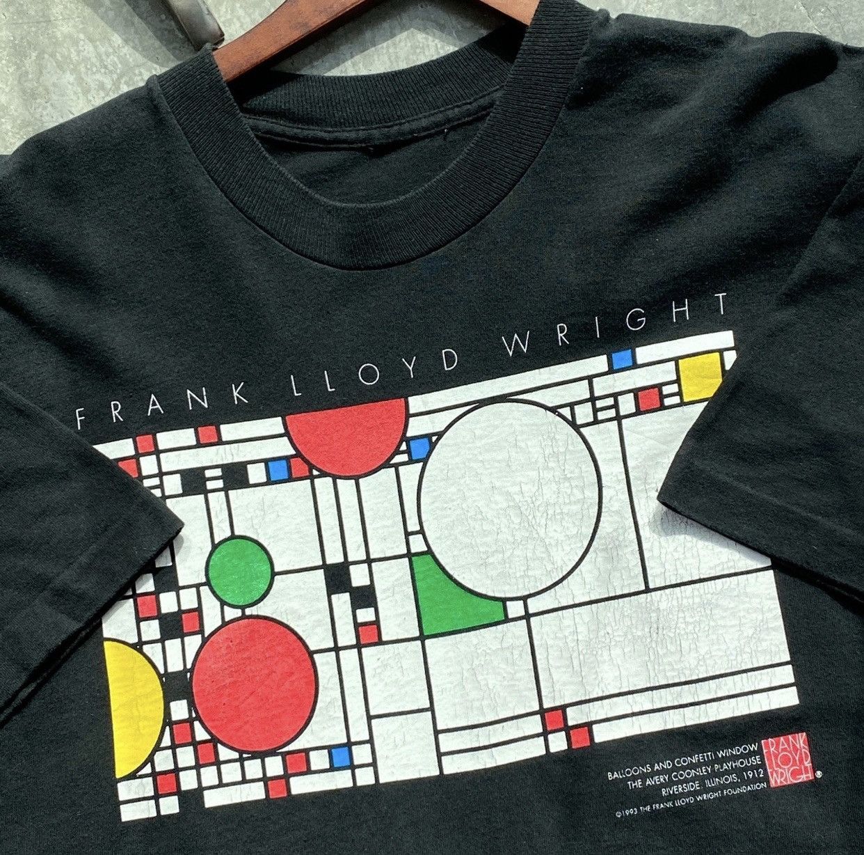 Vintage 90s Frank Lloyd Wright Domino S Pizza Design Tee Hoodie, Sweatshirt | FlexRushtees.com