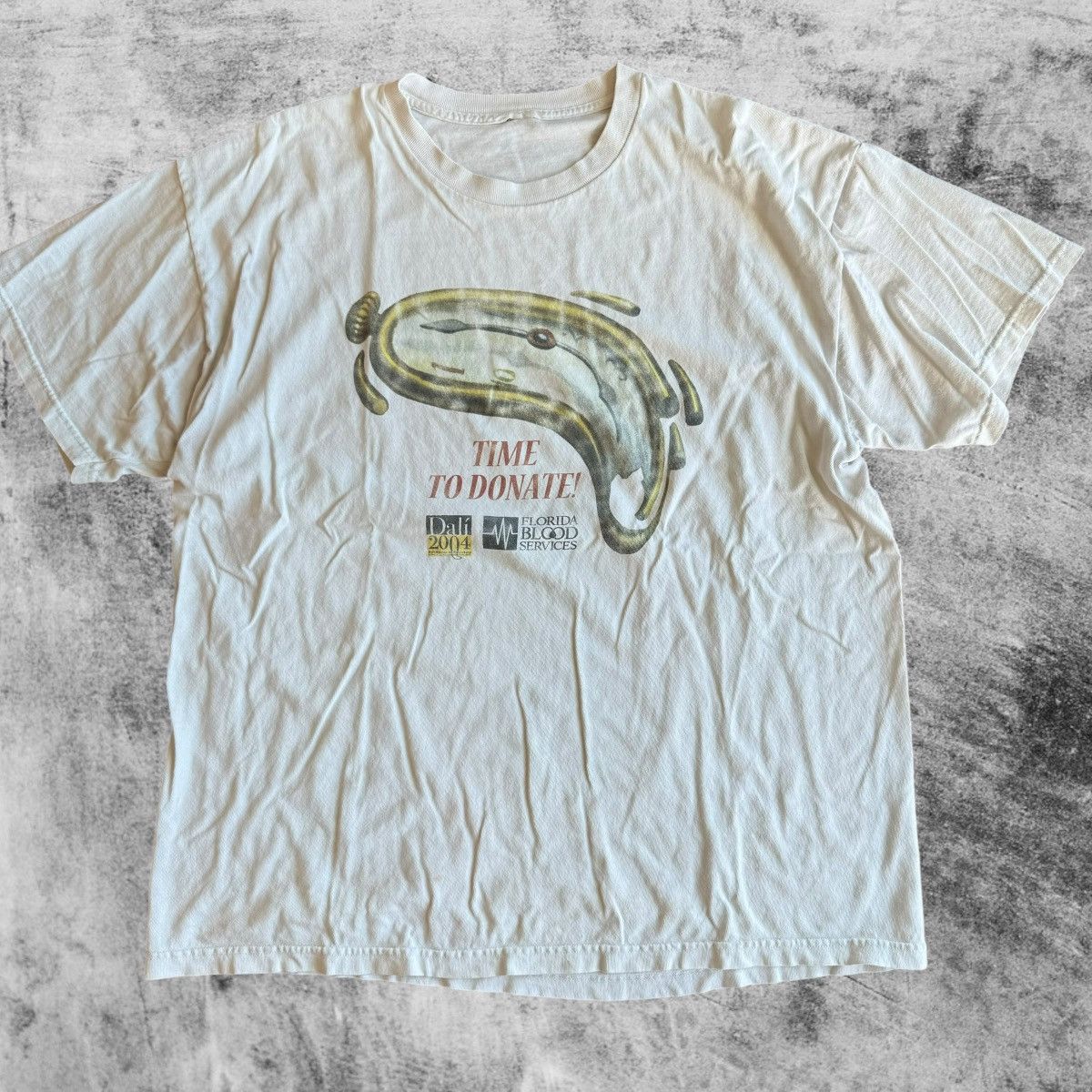 Vintage 90s Salvador Dali Melting Clock Art Tee Xl Faded Hoodie, Sweatshirt | FlexRushtees.com
