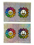 Takashi Murakami Nfs Flower Sticker Sheet Set Of 2 Pixel Pillow Cushion