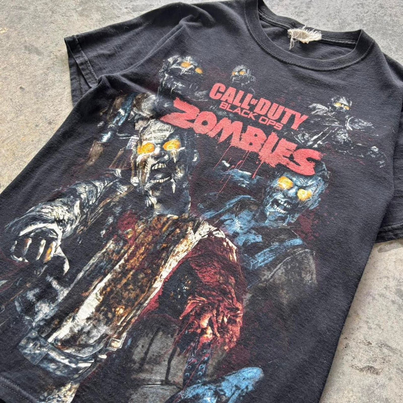 Vintage Call Of Duty Black Ops Zombies All Over Print T Shirt