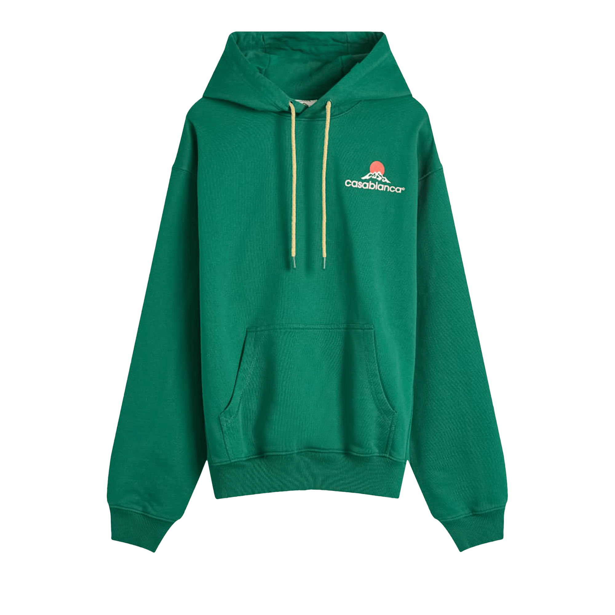 Casablanca Montagne Printed Hoodie Green T-Shirts, Sweatshirt | FlexRushtees.com