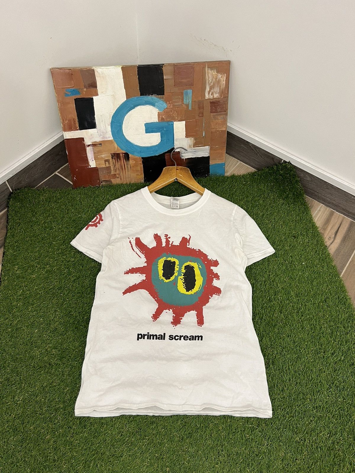 Band Tees Vintage 2000s Primal Scream Screamadelica Band Tee Hoodie, Sweatshirt | FlexRushtees.com