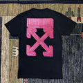 White Off White Fw20 Black T Shirt With Red Marker Arrows On Back Hoodie, Sweatshirt | FlexRushtees.com