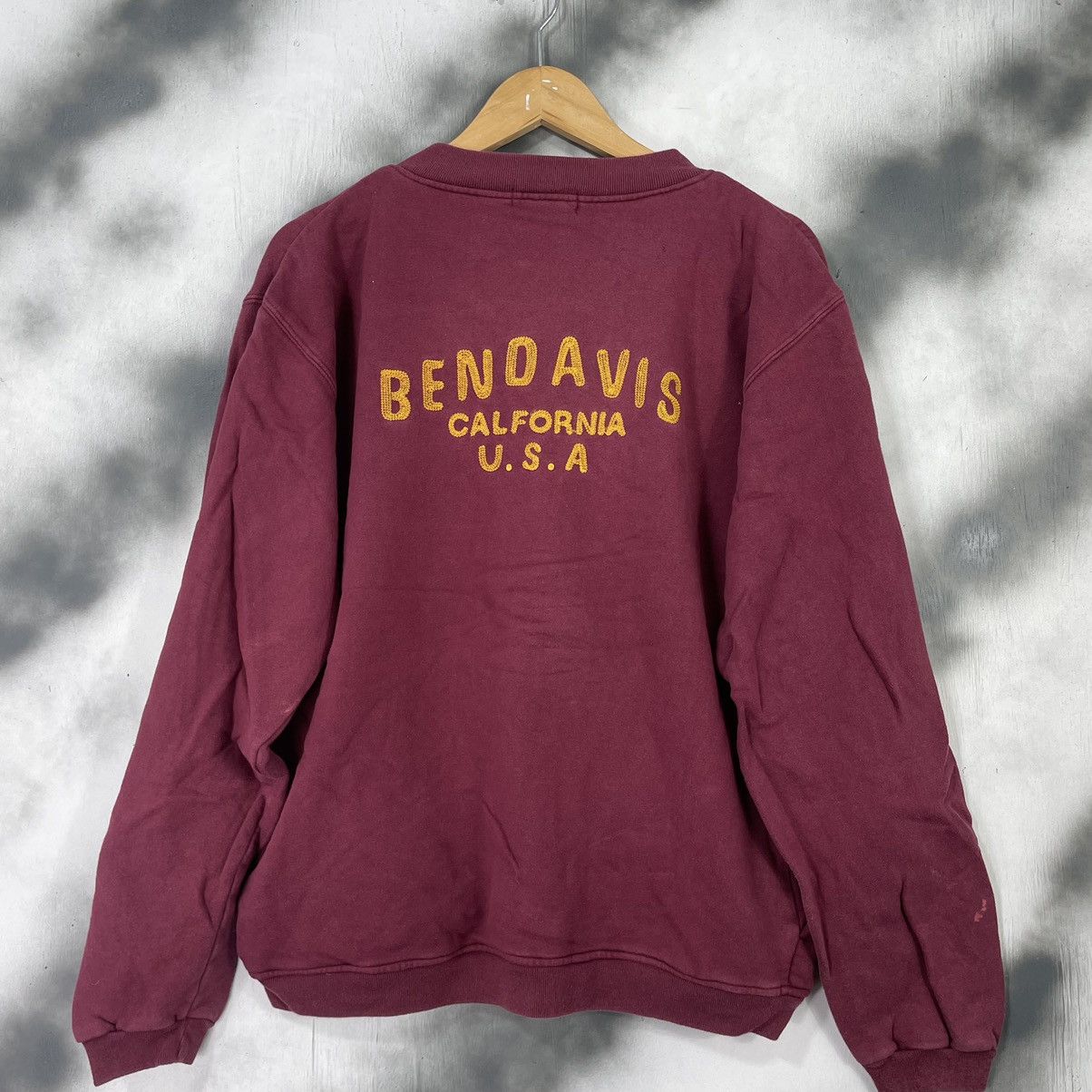 Davis Ben Davis Full Zipped Sun Faded Embroidered Sweater