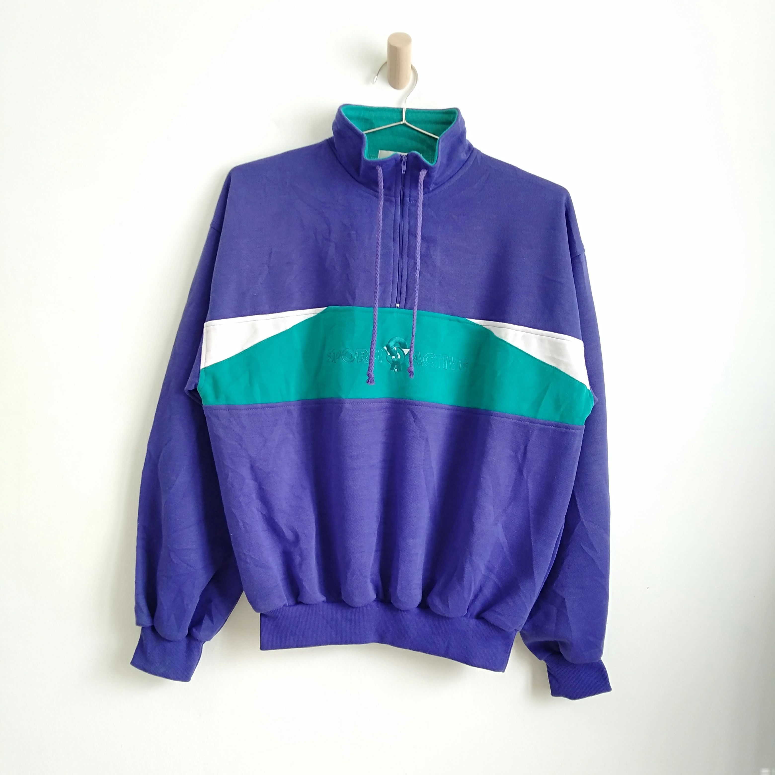 Other Vintage Classic Capt Blue Sport Active Quater Zipper