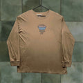 Vintage Positivitees Beer T Shirt Mens Xl T Shirt Crew Neck Long Sleeve Brown Graphic Print Dad Funn