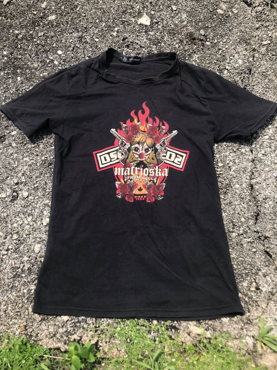 Helly Hansen X Hysteric Glamour Rare Dsquared Black Matrioska From Hell Print Shirt