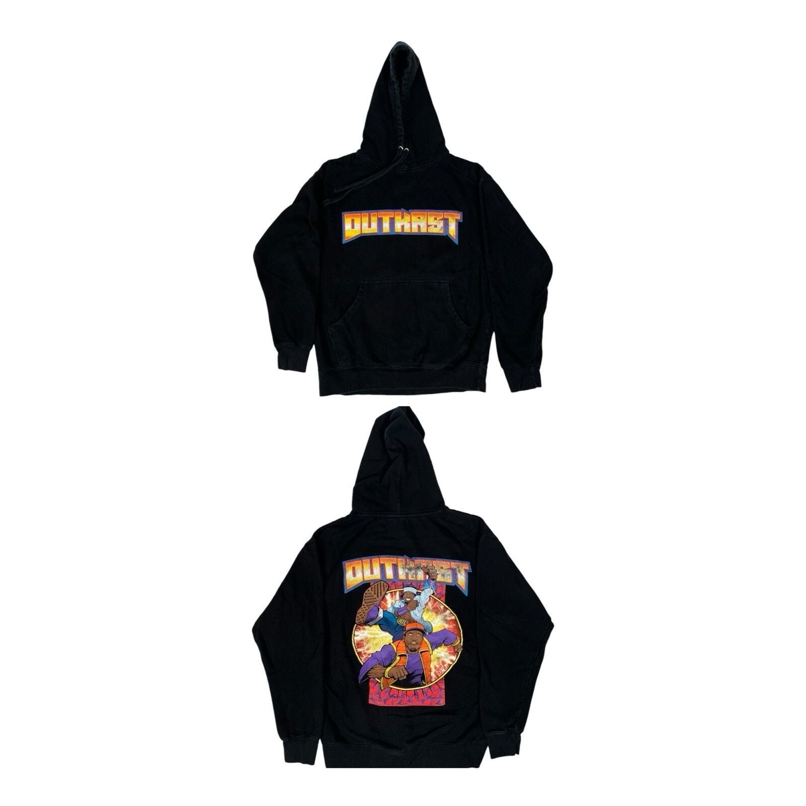 Vintage Outkast Hoodie Sweatshirt Size Medium Hip Hop Double T-Shirts | FlexRushtees.com