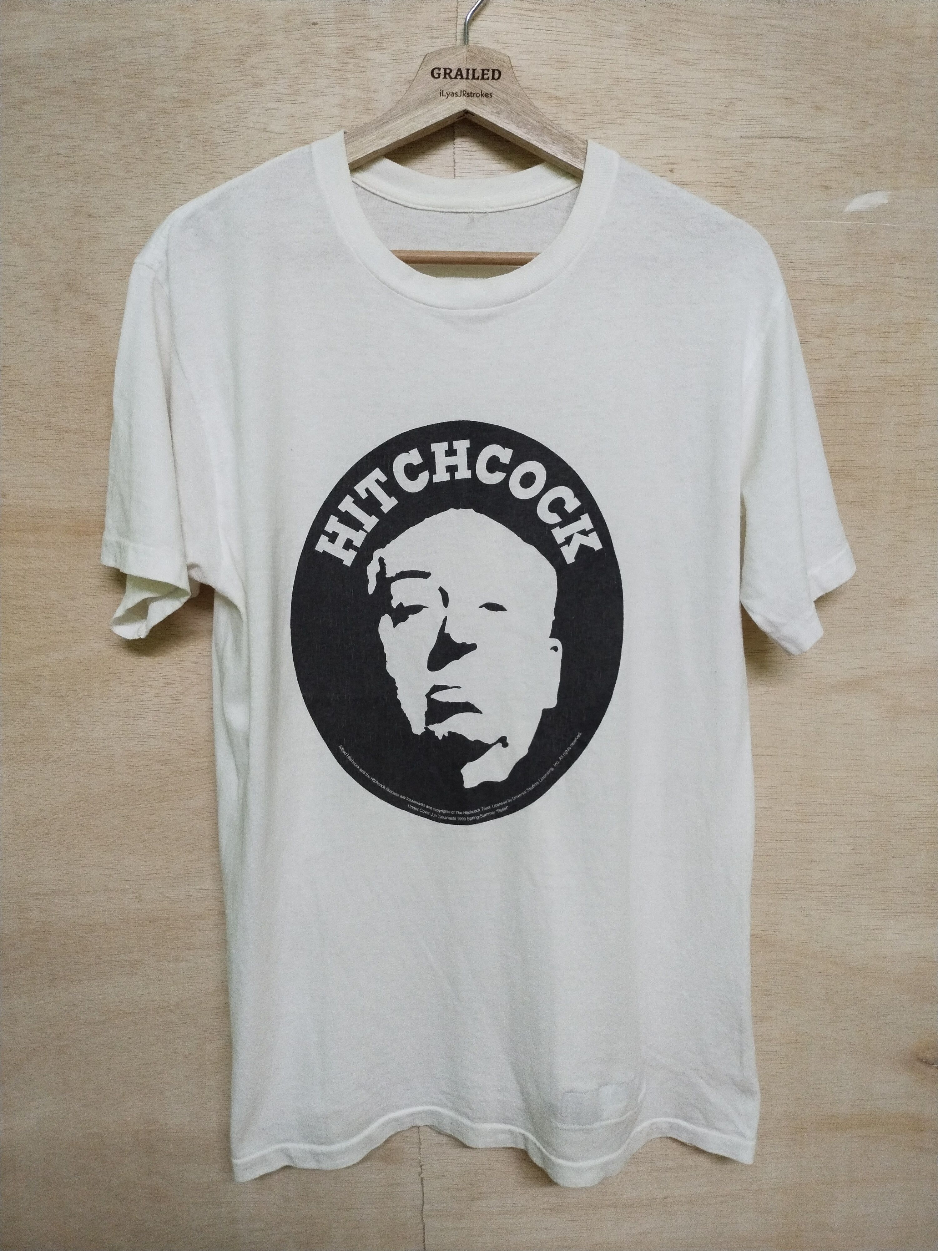 Undercover True Vintage 90s Hitchcock Spring Summer Tee Hoodie, Sweatshirt | FlexRushtees.com