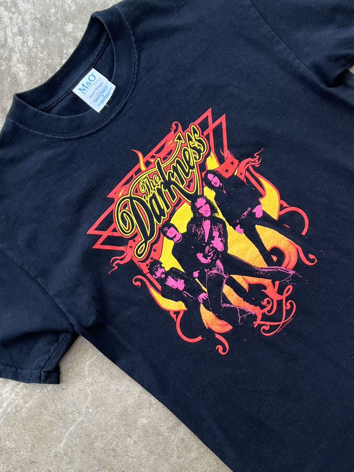 Band Tees Vintage Y2k 2004 The Darkness Band Tee Medium Hoodie, Sweatshirt | FlexRushtees.com
