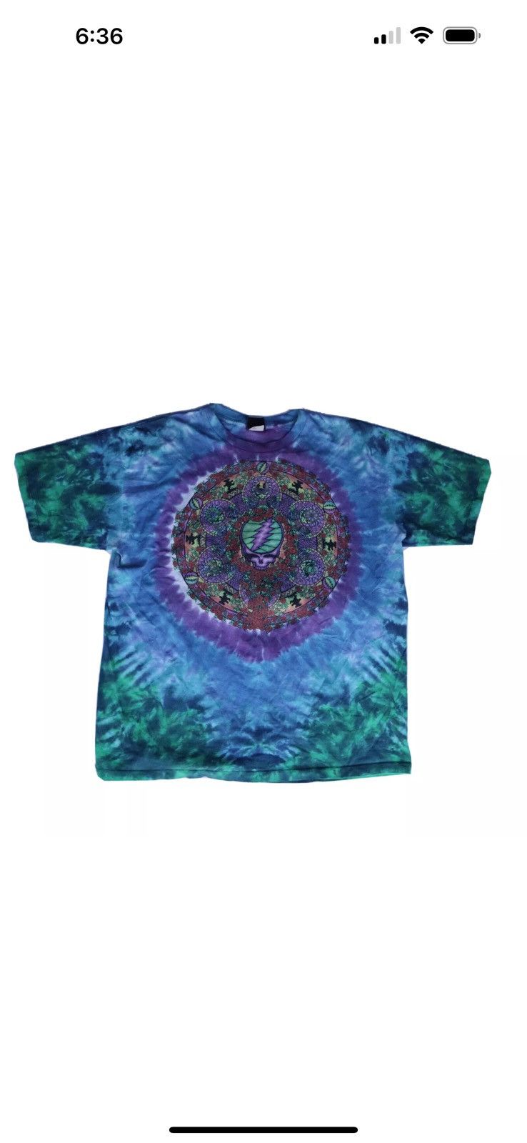 Liquid Blue X Vintage 2000 Grateful Dead Tie Dye T Shirt Size Xl Made In Usa Hoodie, Sweatshirt | AU16VibeMintTees.com