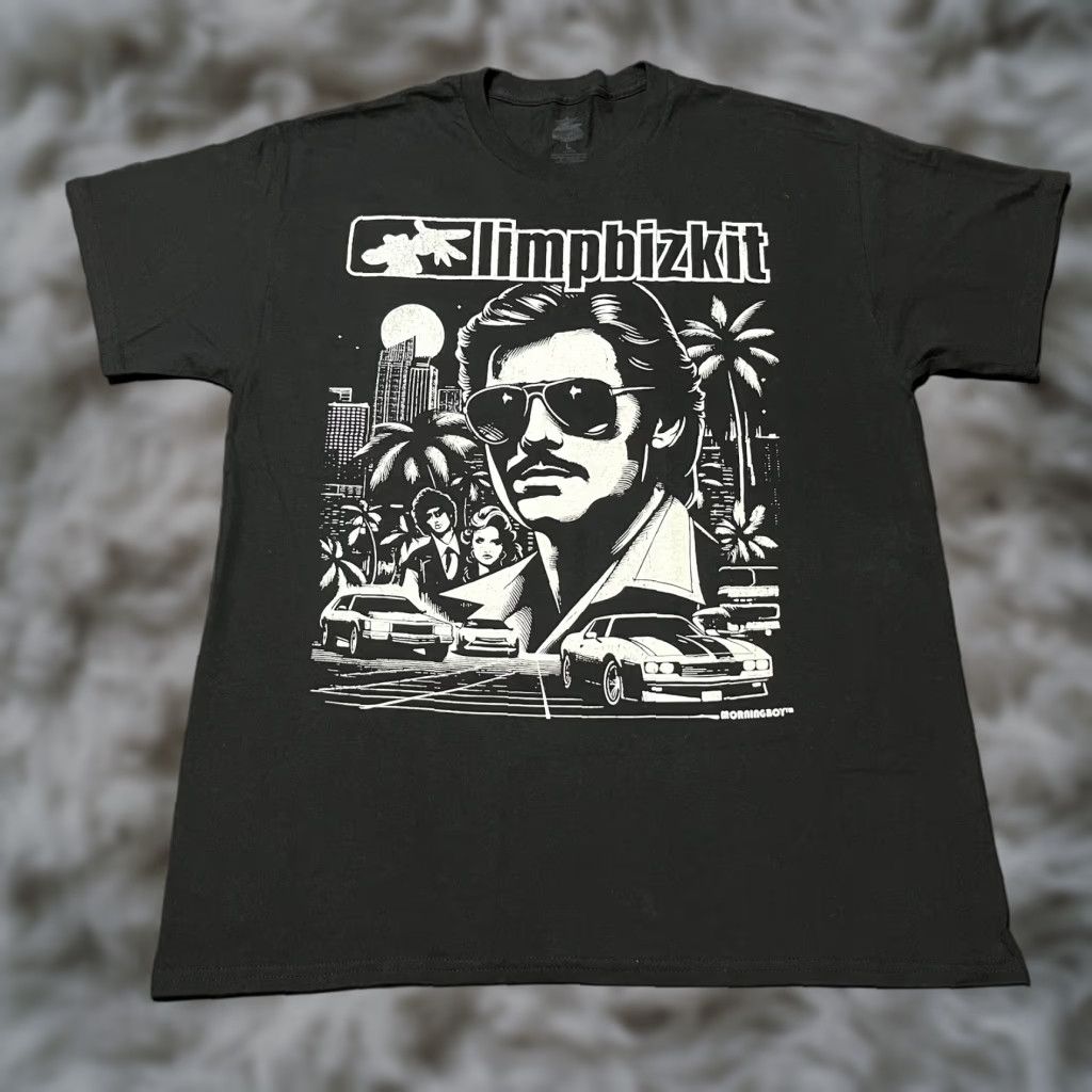 Vintage Limp Bizkit Loserville Shirt Men L Black Graphic Print Tour 2024 Morningboy Mens Short Sleev Hoodie, Sweatshirt