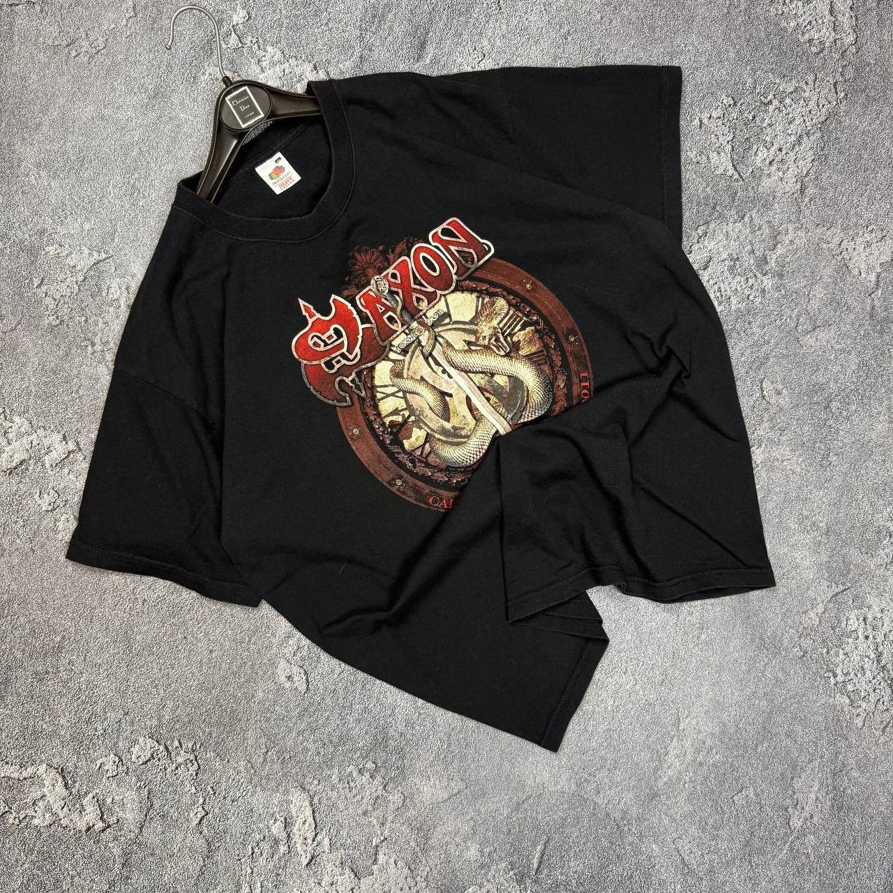 Band Tees Saxon World Tour 2011 Rock On The Ocean Black Xl T Shirt