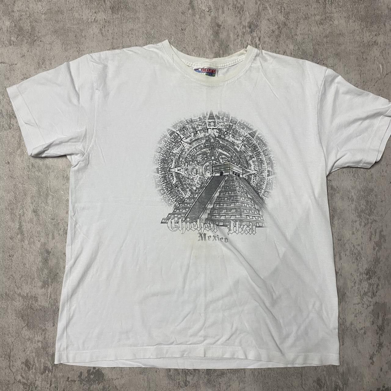 Other White Vintage 90s Aztec Print T Shirt Aztec