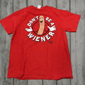 Delta Vintage 2016 Sausage Party Don T Be A Wiener Movie Tee Red Shirt Adult Large Hoodie, Sweatshirt | FlexRushtees.com