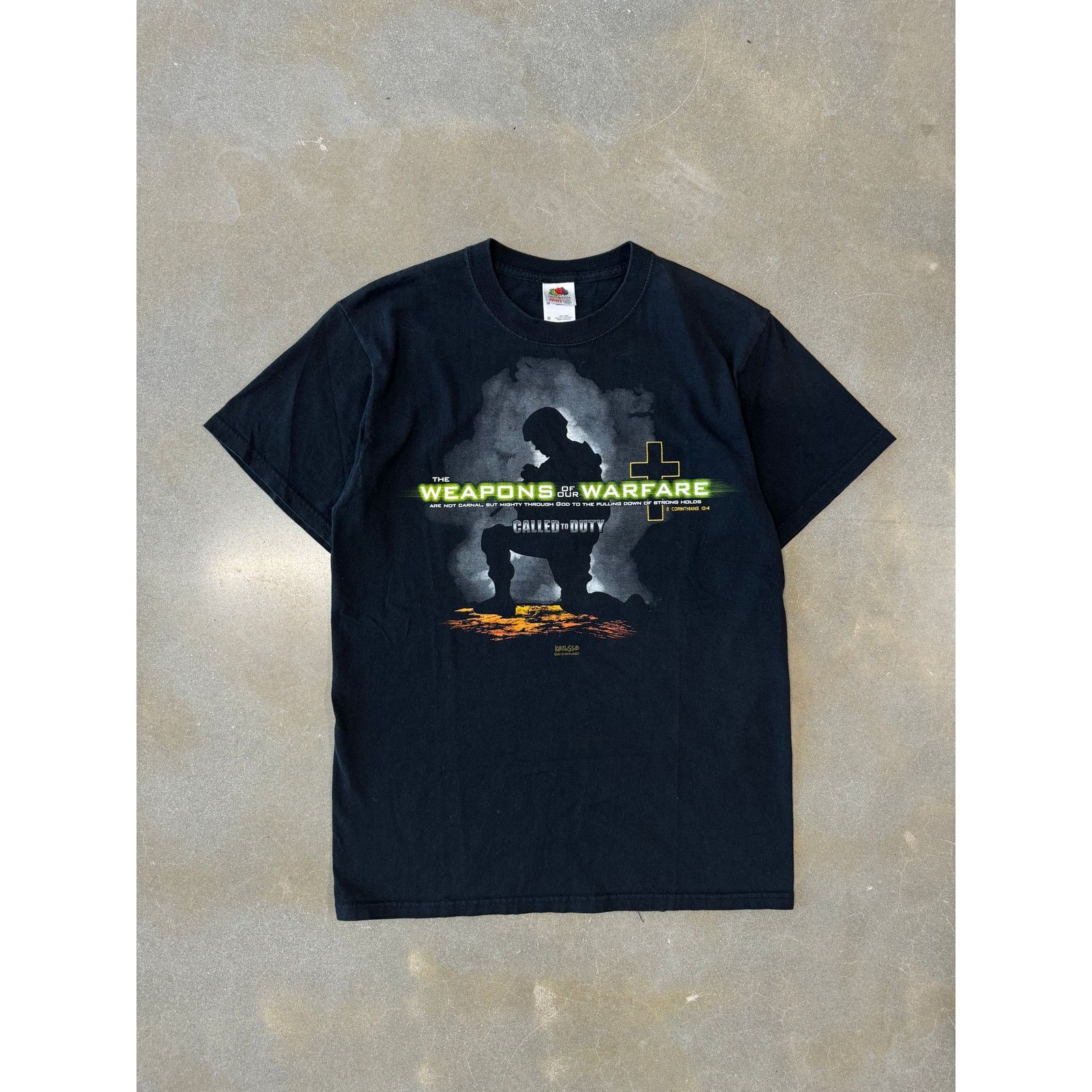 Vintage Y2k Call Of Duty Jesus Parody T Shirt M