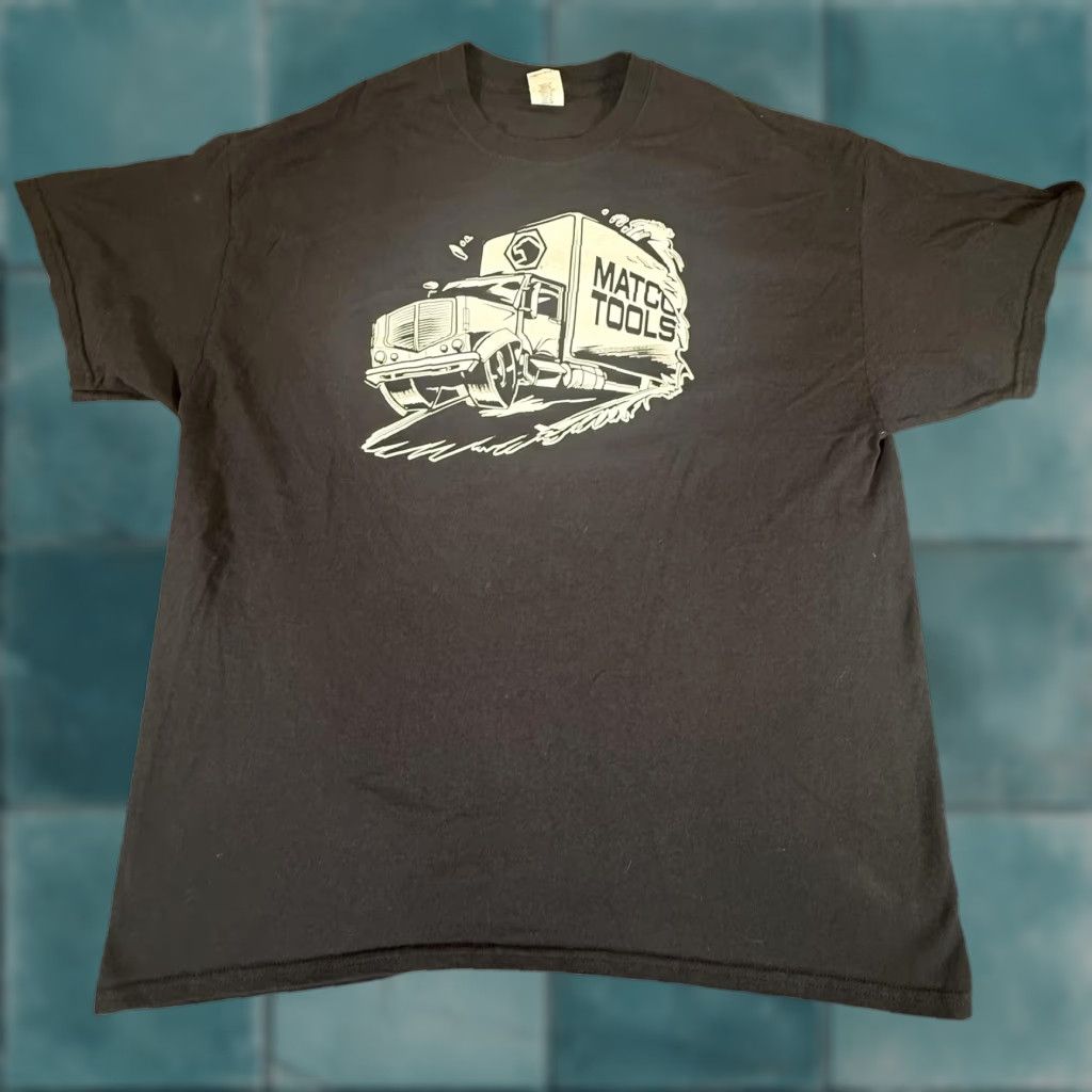Gildan Matco Tools Shirt Mens Xl Black Double Sided Graphic Truck Mechanic Automotive Hoodie, Sweatshirt | FlexRushtees.com