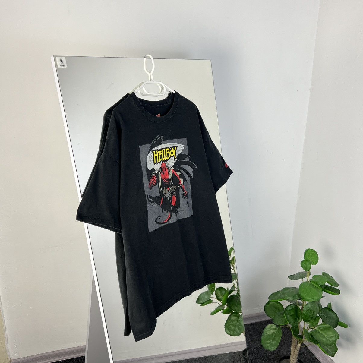 Band Tees Vintage Y2k Hellboy Boxy Logo Oversized Movie T Shirt Hoodie, Sweatshirt | FlexRushtees.com