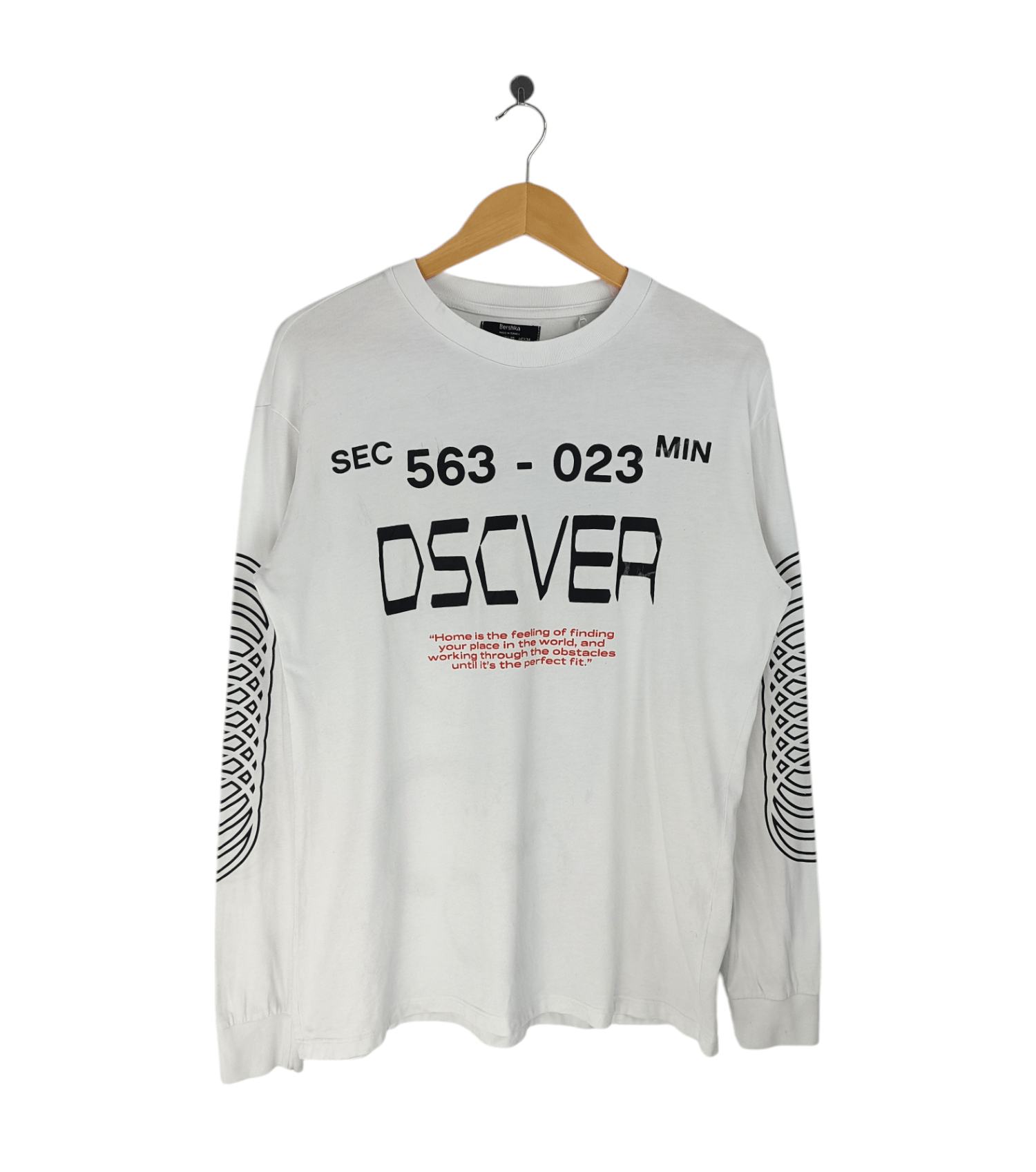 Japanese Brand Vintage Bershka Discovery Rare Design Nasa Space Tee