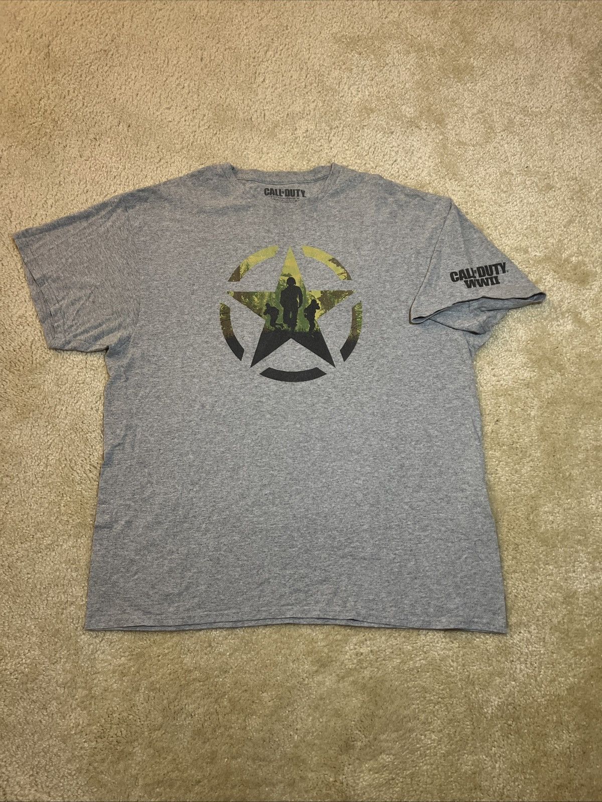 Other Call Of Duty Wwii Tshirt Gray Men Size Xl