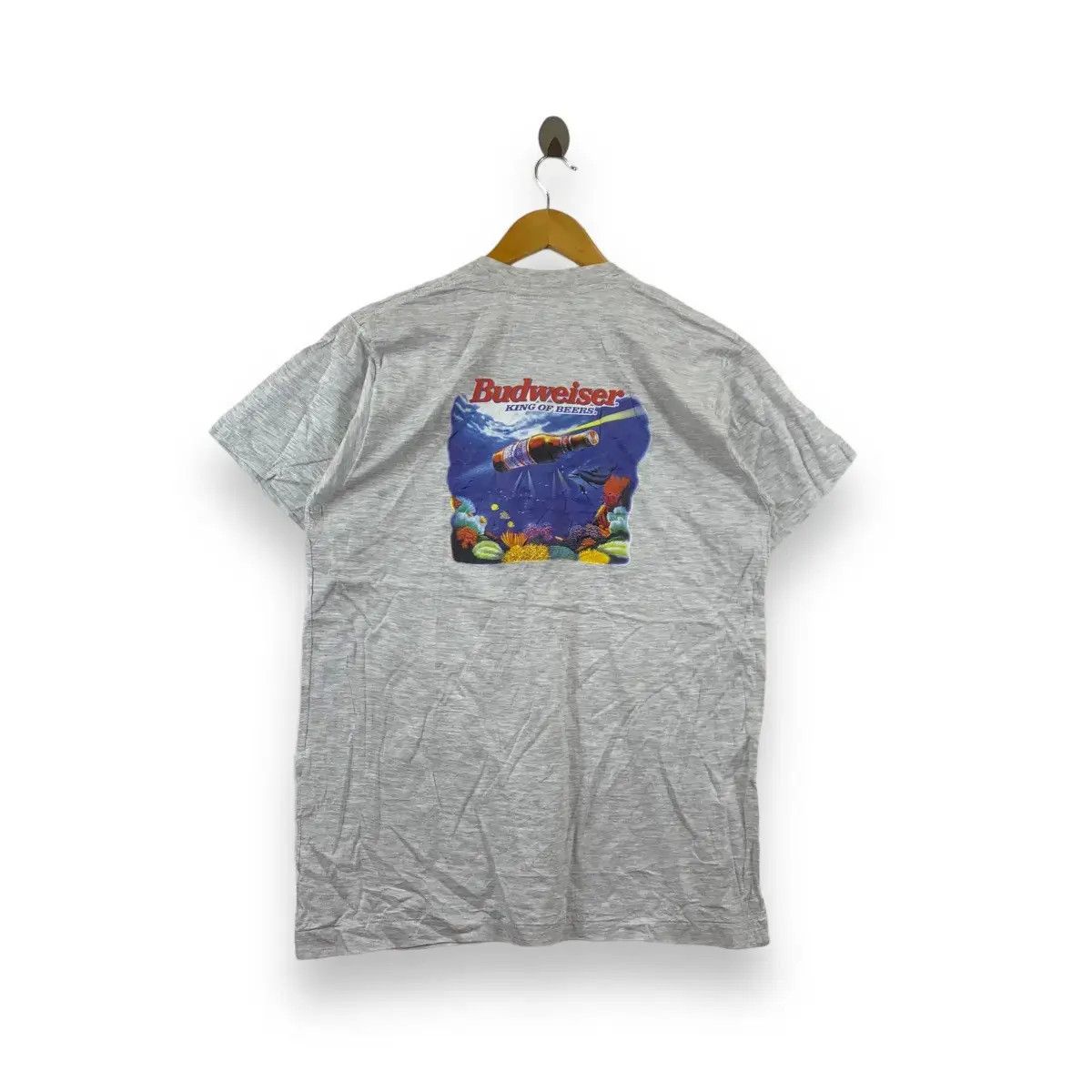 Vintage 90 Budweiser King Of Beers Save Ocean Tee Shirt