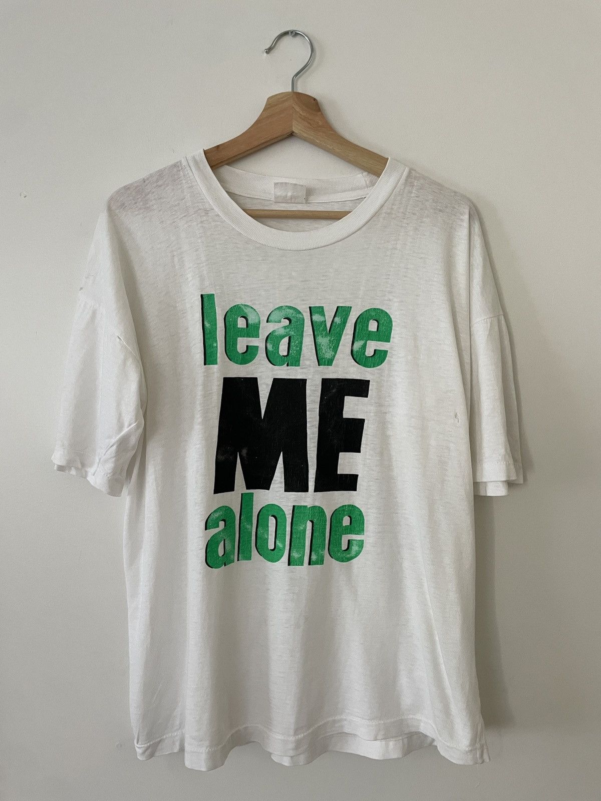 Vintage 80s Leave Me Alone Humor Tee Hoodie, Sweatshirt | FlexRushtees.com