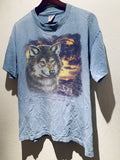 Rare Vintage Wolf Spirit Usa Made Anvil T Shirt Large
