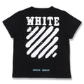 Off White Black Spray Diagonals Logo Oversized T Shirt Hoodie, Sweatshirt | FlexRushtees.com
